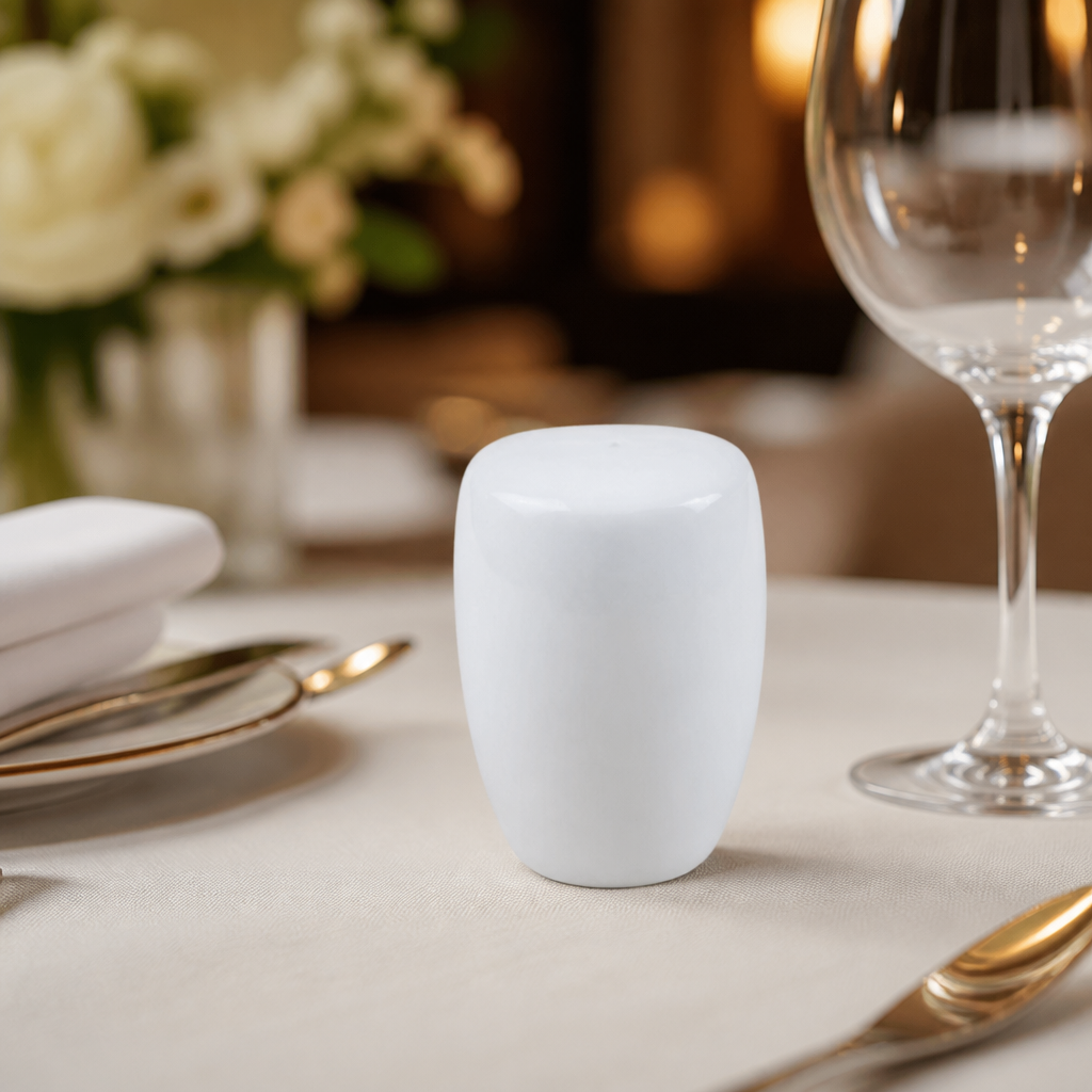 Commercial Bone China Salt Shakers 70mm - 2 Pack