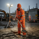 Premium Hi-Vis Orange PU Overtrousers for Enhanced Visibility and Protection in Outdoor Conditions