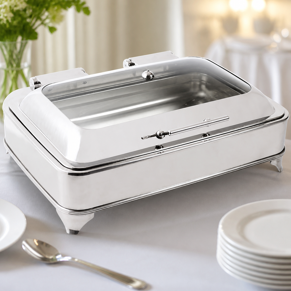 8 Litre Rectangular Electric Chafer for Food Service