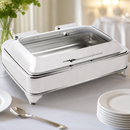 8 Litre Rectangular Electric Chafer for Buffet Food Service