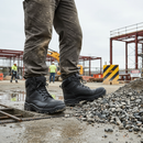 Premium Composite Toe Safety Boot for Men - Heavy Duty Leather and Midsole Protection - Size 7