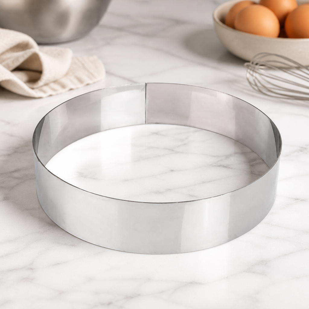 Commercial Stainless Steel Mousse Ring 200mm x 45mm