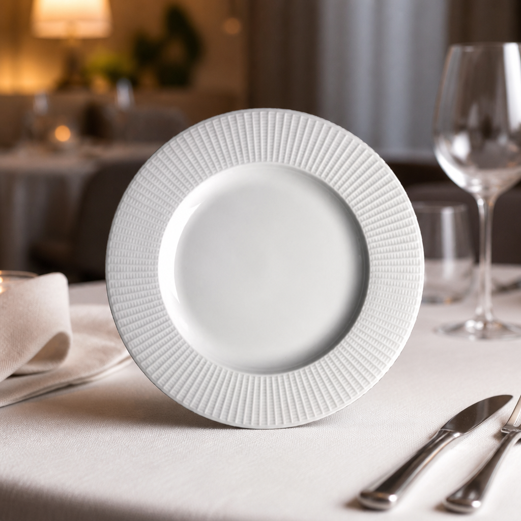 Commercial Mid Rim Plates 230mm Gloss 24 Pack