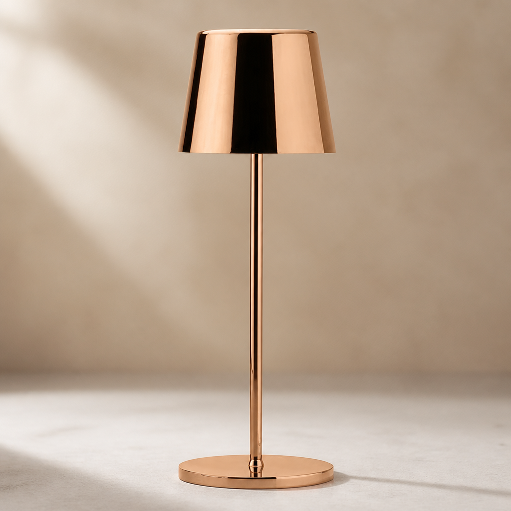 Cordless LED Table Lamp 320mm Copper - Pack of 6