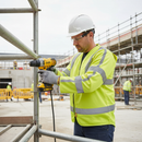 Premium High Visibility 3/4 Sleeved FR Zipped Front Waistcoat EN14116 in Hi-Vis Yellow for Enhanced Safety