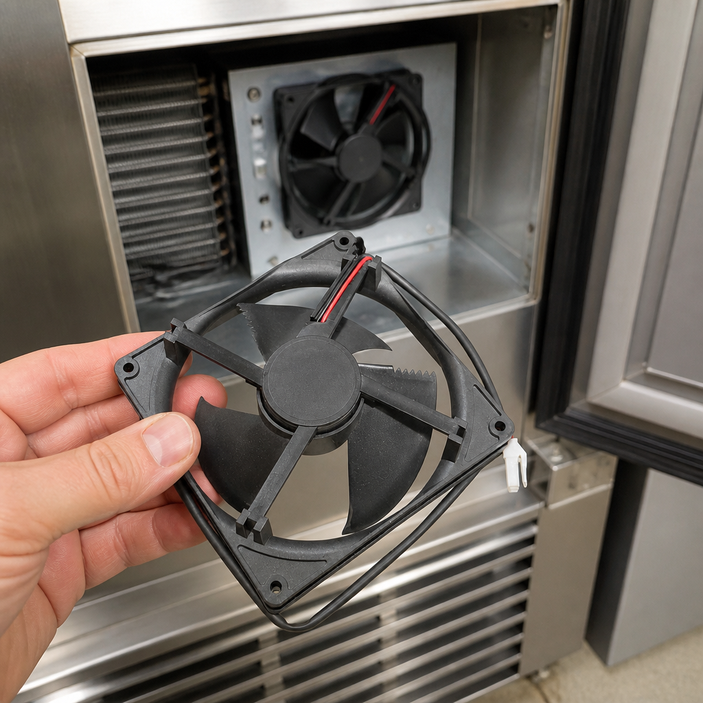 Commercial Under Counter Fridge Circuit Fan 12V Black 40x125mm