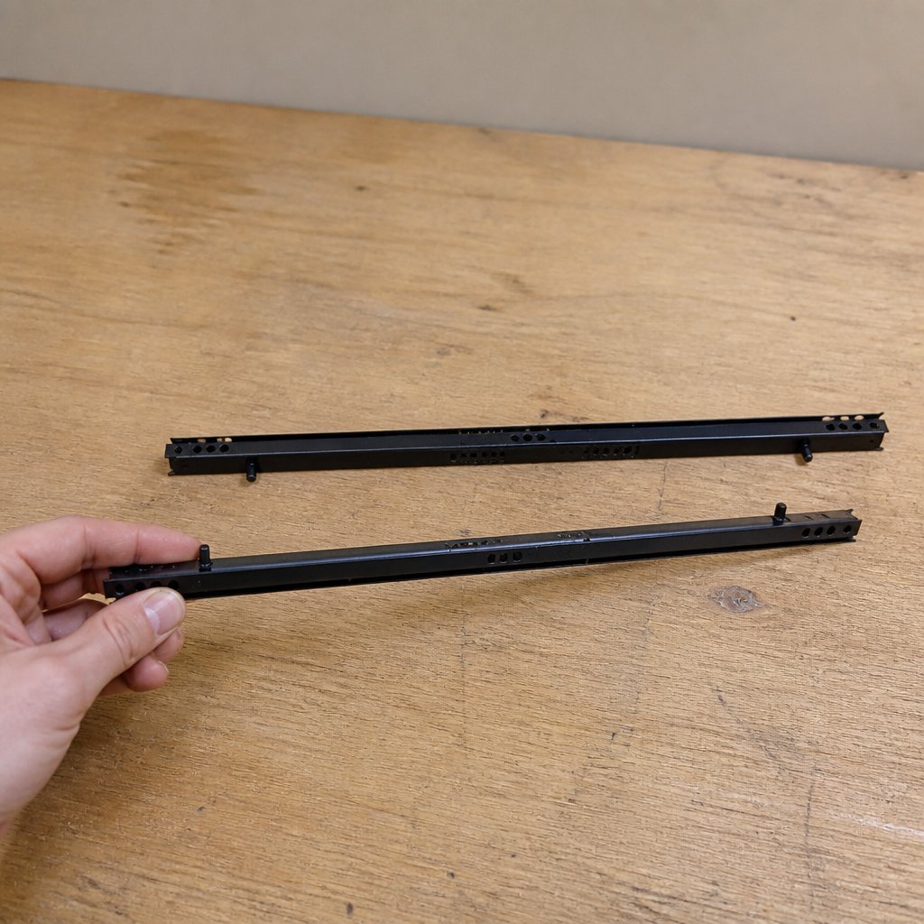 Replacement pair of shelf guides for commercial wine coolers
