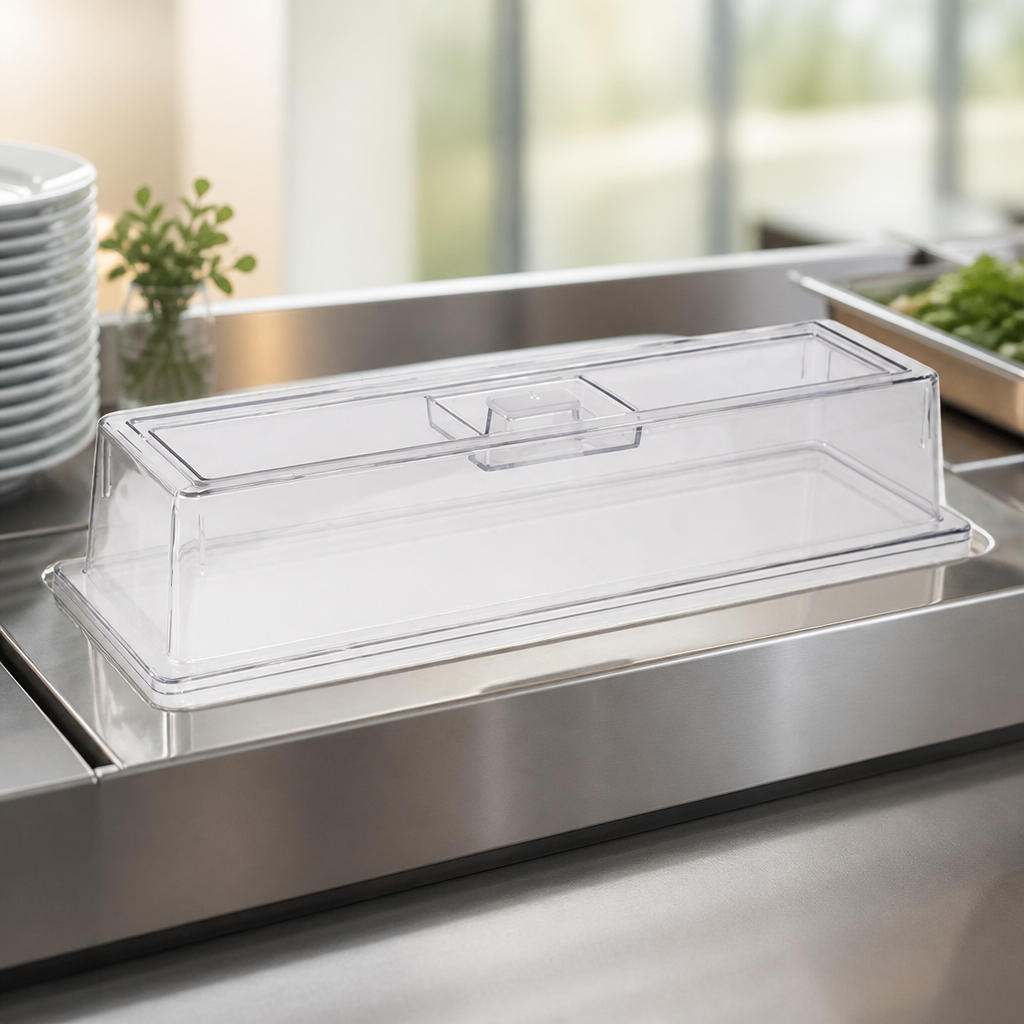 Polycarbonate Gastronorm Lid 2/4 GN Dishwasher Safe Transparent