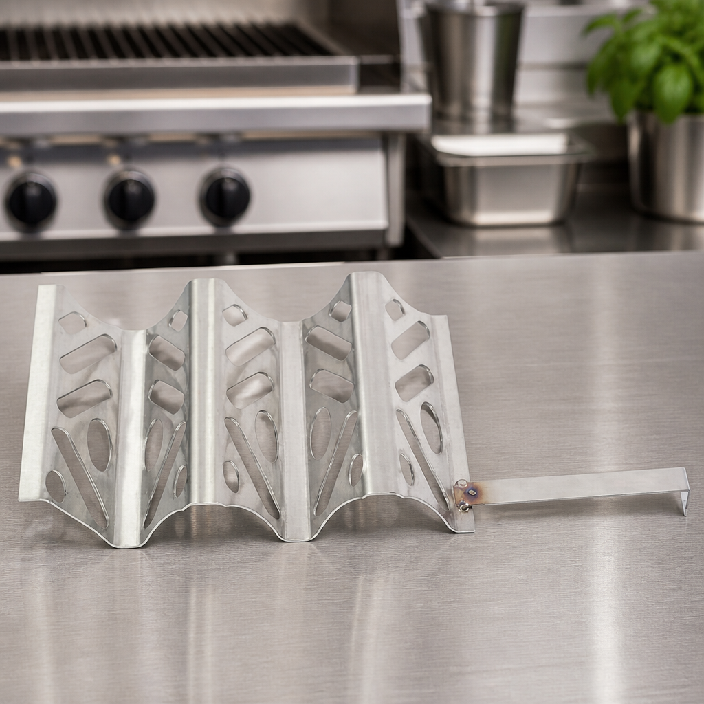 Commercial Fryer Removable Baffle Stainless Steel 131mm High