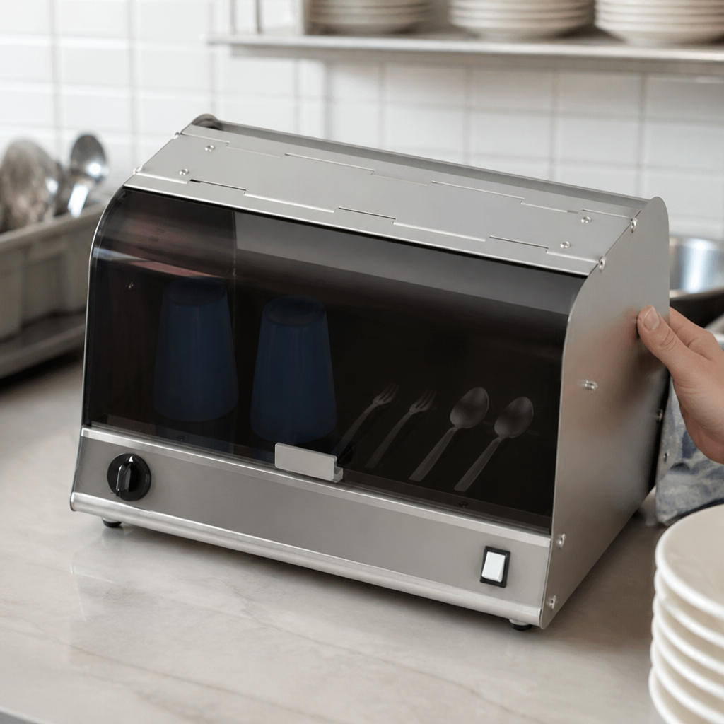 Commercial Countertop UV Steriliser 16W Stainless Steel Unit