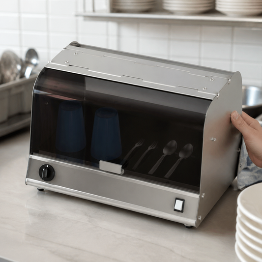 Commercial Countertop UV Steriliser 16W Stainless Steel Unit