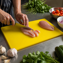 Commercial Yellow Chopping Board 455x305mm Antibacterial HDPE