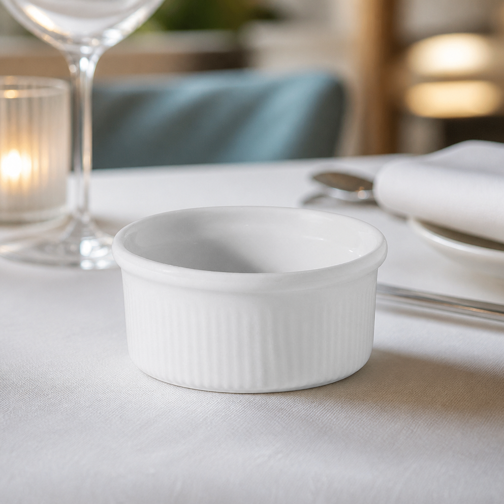 Commercial Ramekins 80mm 110ml Porcelain 12 Pack