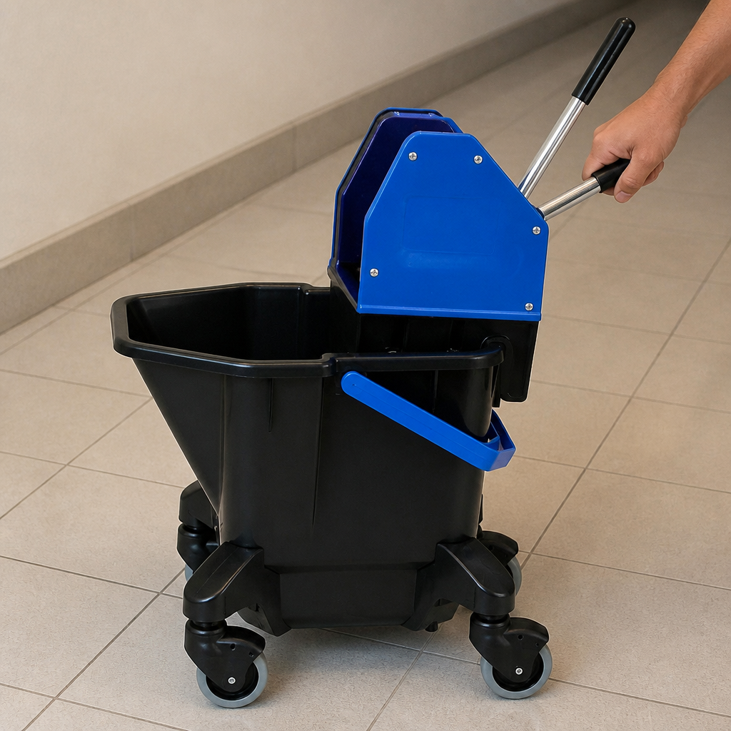 Commercial Kentucky Mop Bucket and Wringer 13L Blue