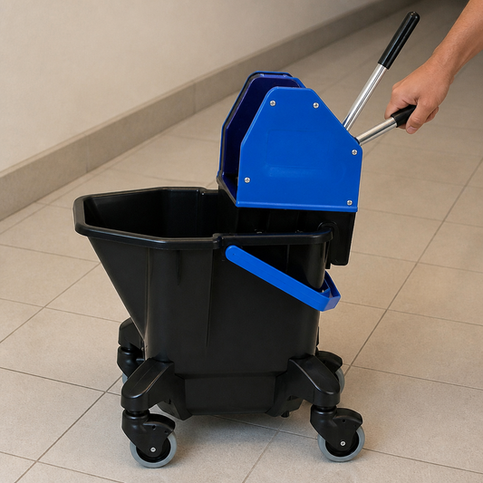 Commercial Kentucky Mop Bucket and Wringer 13L Blue