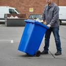 Premium Heavy Duty 240 Litre Wheelie Bin for Paper/Cardboard Recycling - Durable, Weather-Resistant, and Easy to Maneuver