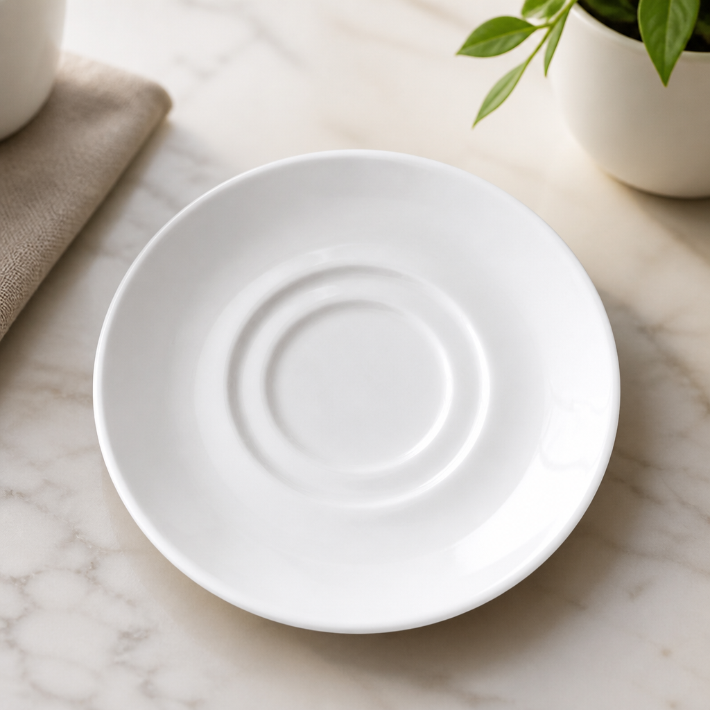 Commercial Low Cup Saucer 165ml - 36 Pack Durable Ceramic