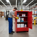 Premium Heavy Duty Storage Cabinet for Hazardous Goods with Sump Capacity 115L and Fire Resistant Features