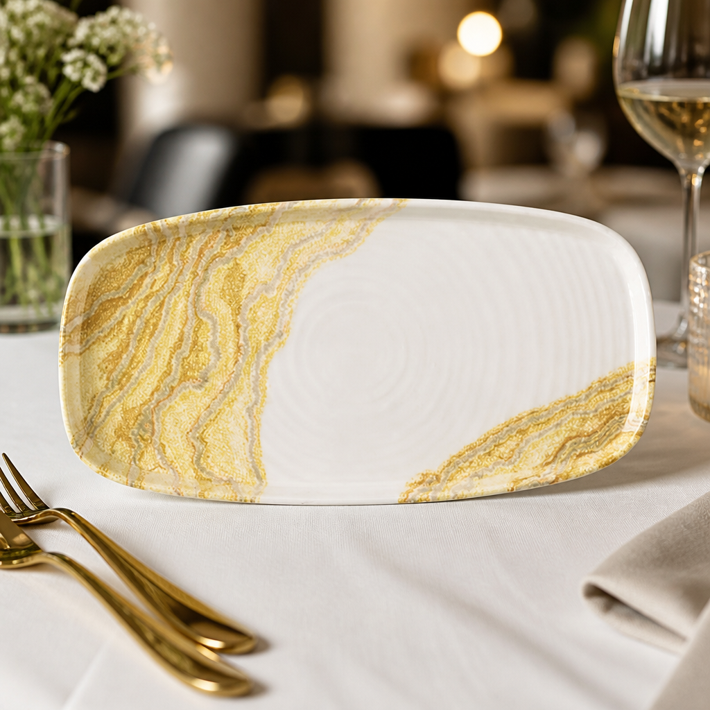 Commercial Oblong Chef's Plates 305 x 178mm - 6 Pack