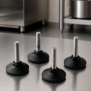 Commercial High Speed Oven Levelling Feet 46mm Black Steel