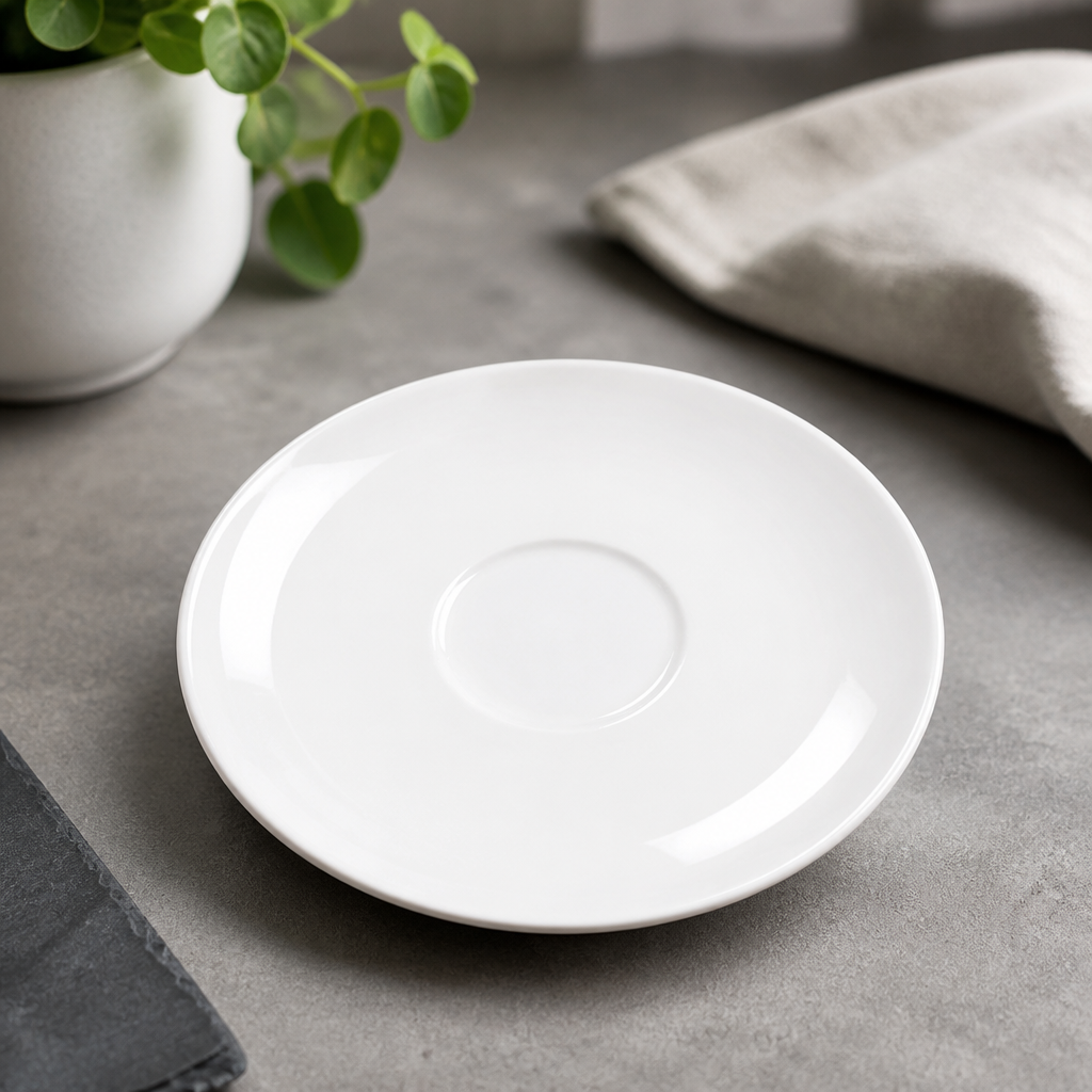 Commercial Espresso Saucer 125mm Porcelain 6 Pack