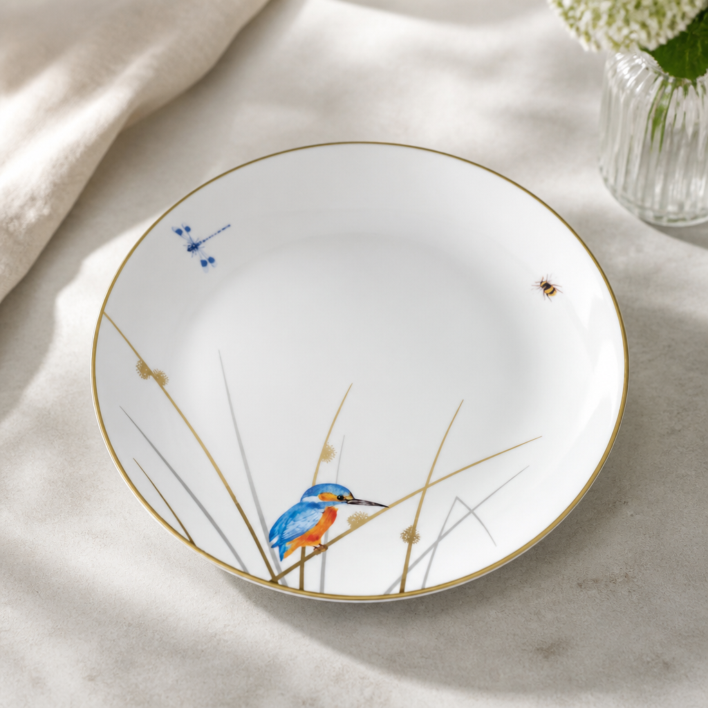 Commercial Coupe Plates 210mm - Set of 12 Durable Bone China