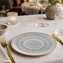 Commercial Stone Grey Coupe Plates 165mm - 12 Pack
