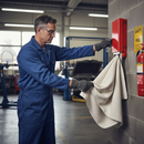 Premium Quick Release Fire Blanket 1M x 1M - Flexible, Kitemark Certified for Cooking Oil Fires