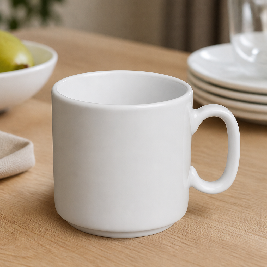 Commercial Classic Porcelain Mugs 330ml - 12 Pack