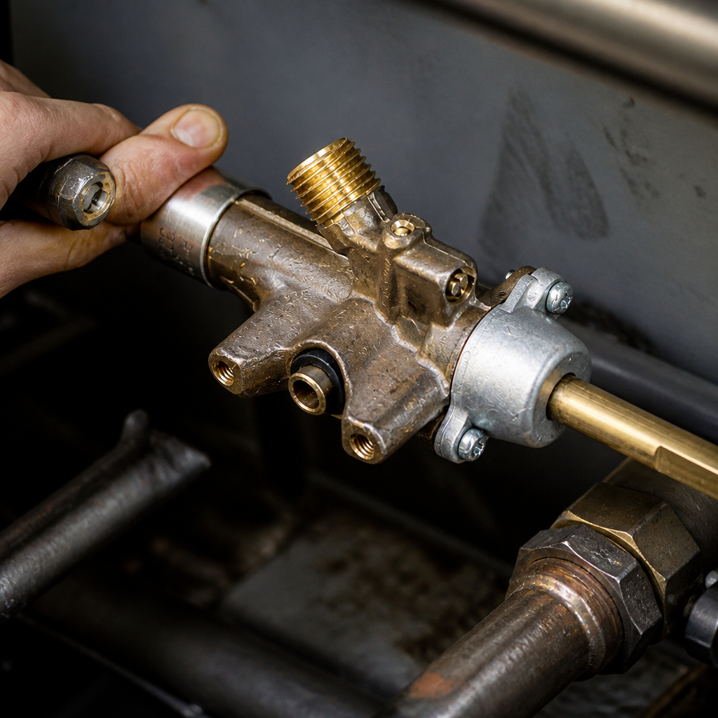 Replacement valve for commercial ovens and salamander grills