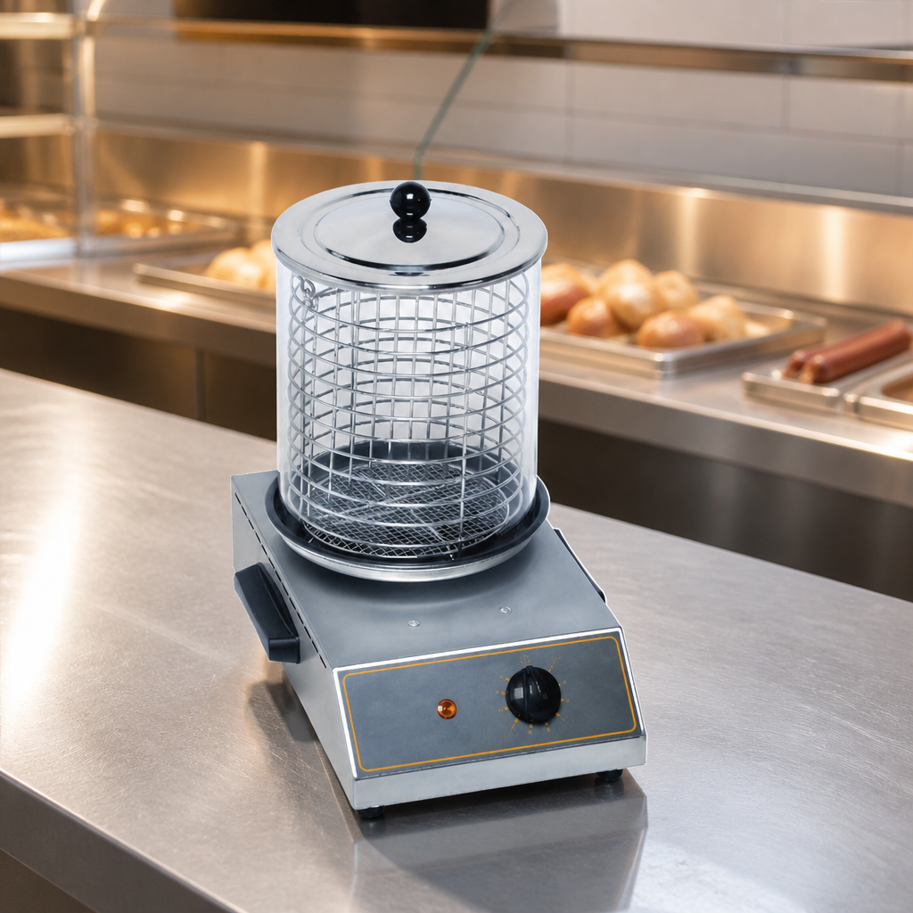Commercial Hot Dog Warmer 40 Capacity Glass Display Unit
