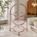 Commercial Copper Cake Stand for 3 Plates 26cm Height