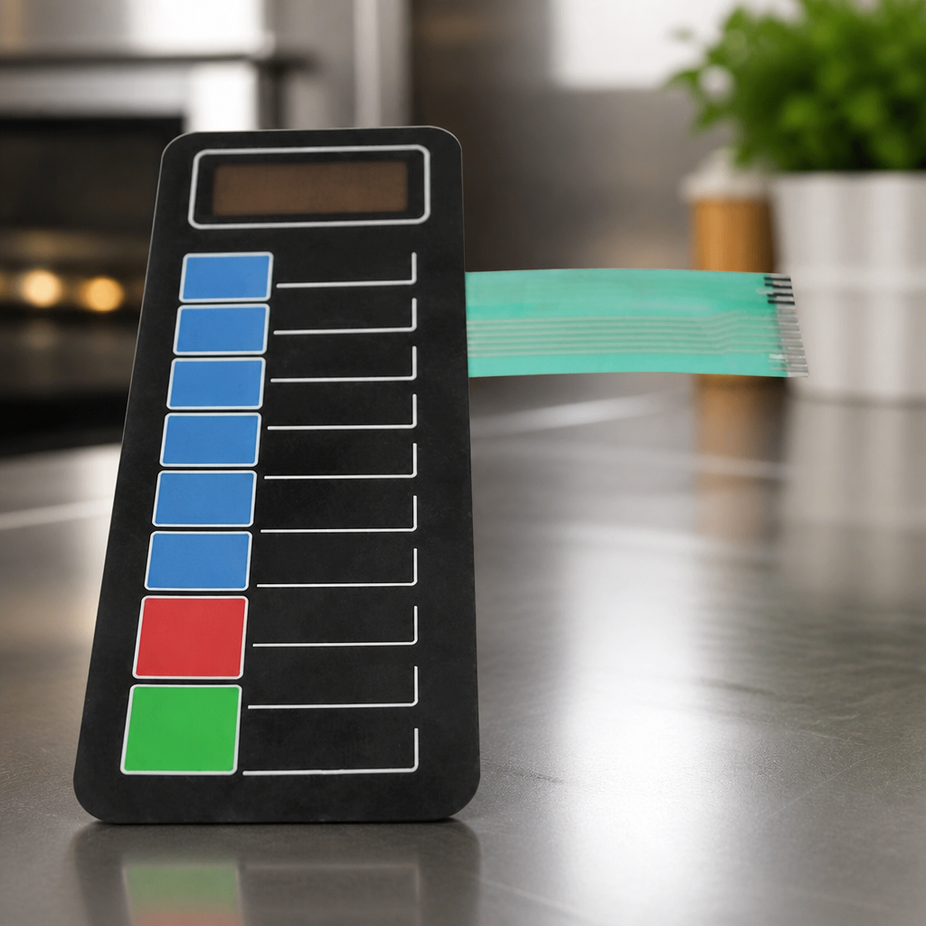 Commercial Microwave Membrane Switch 192mm x 76mm Polycarbonate