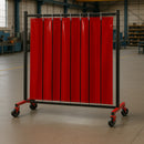Defender 400 Welding Screen Kit - Red, Heavy Duty Steel, 1960mm
