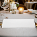 Commercial Buffet Trays 580x200mm White Porcelain 4 Pack