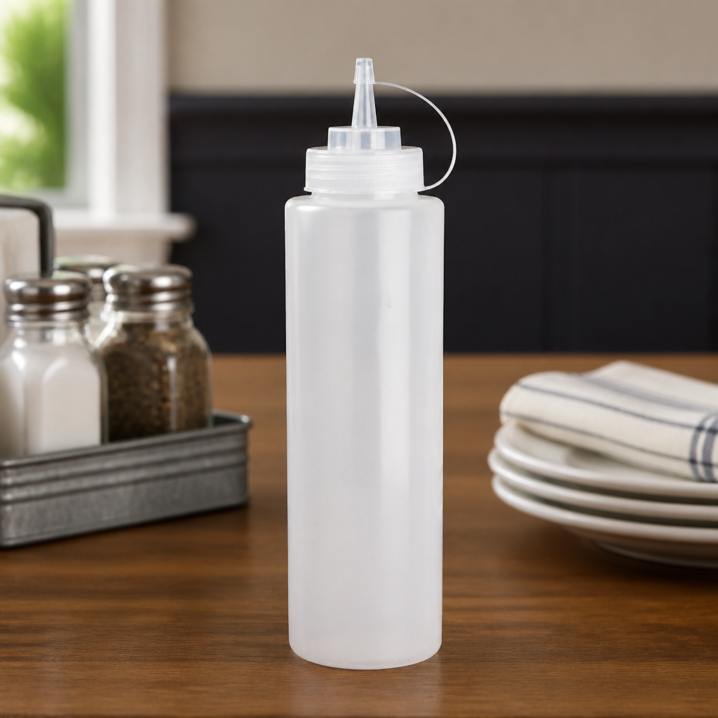 35oz Commercial Clear Squeeze Sauce Bottle for Precise Dispensing
