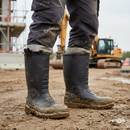 Premium Waterproof Rigger Boot with Steel Toecap and Midsole - Fur Lined Design for Comfort and Safety, Available in Sizes 3-13