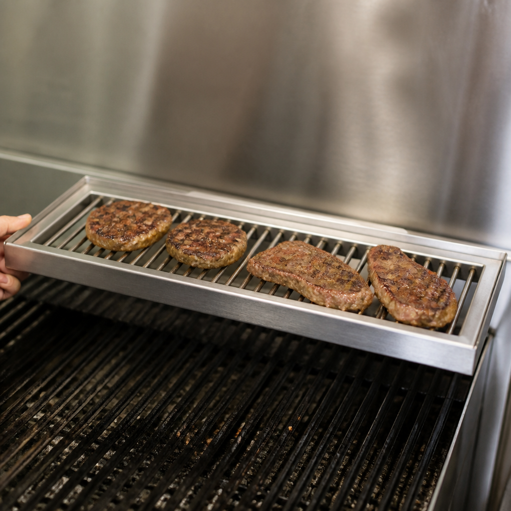 Commercial Chargrill Warming Shelf for Countertop Equipment