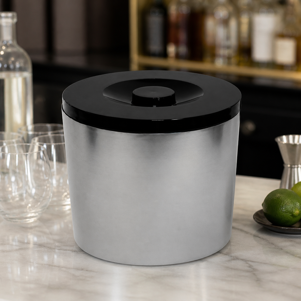 6L Plastic Ice Bucket with Lid for Commercial Use