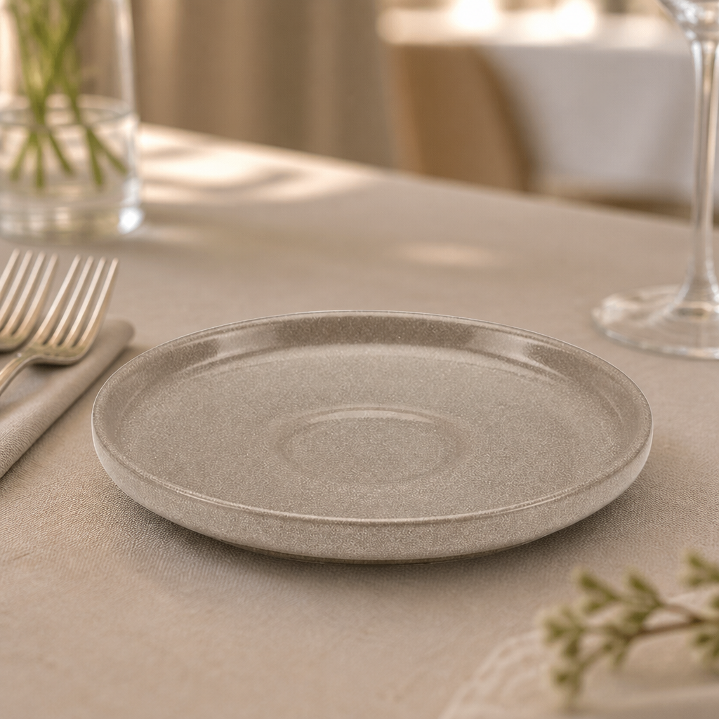 Commercial Sand Saucers 120mm for tea and coffee service