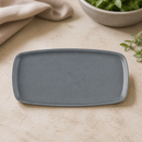 Commercial Oblong Plates 287x146mm Grey Super Vitrified Ceramic