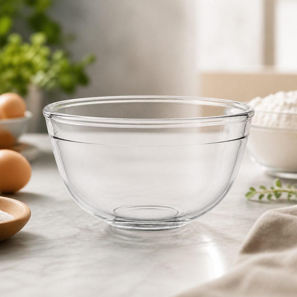 Commercial Glass Mixing Bowl 1Ltr for catering use