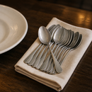 Commercial Stainless Steel Dessert Spoons 12 Pack Silver Finish