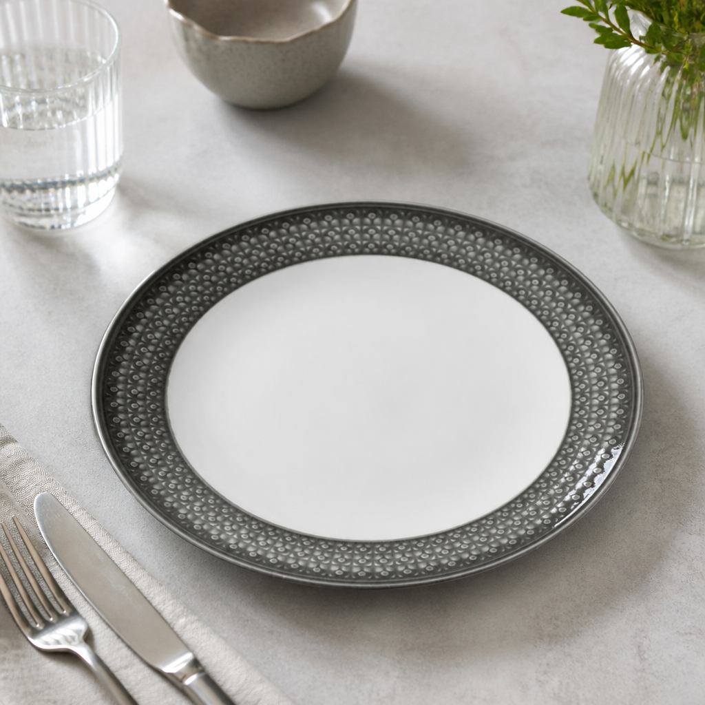 Commercial Truffle Coupe Plates 285mm - 6 Pack Bead Design