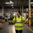 Premium High Visibility Ladies Long Sleeved Safety Waistcoat Yellow with Fitted Zip Fastener for Enhanced Workplace Safety