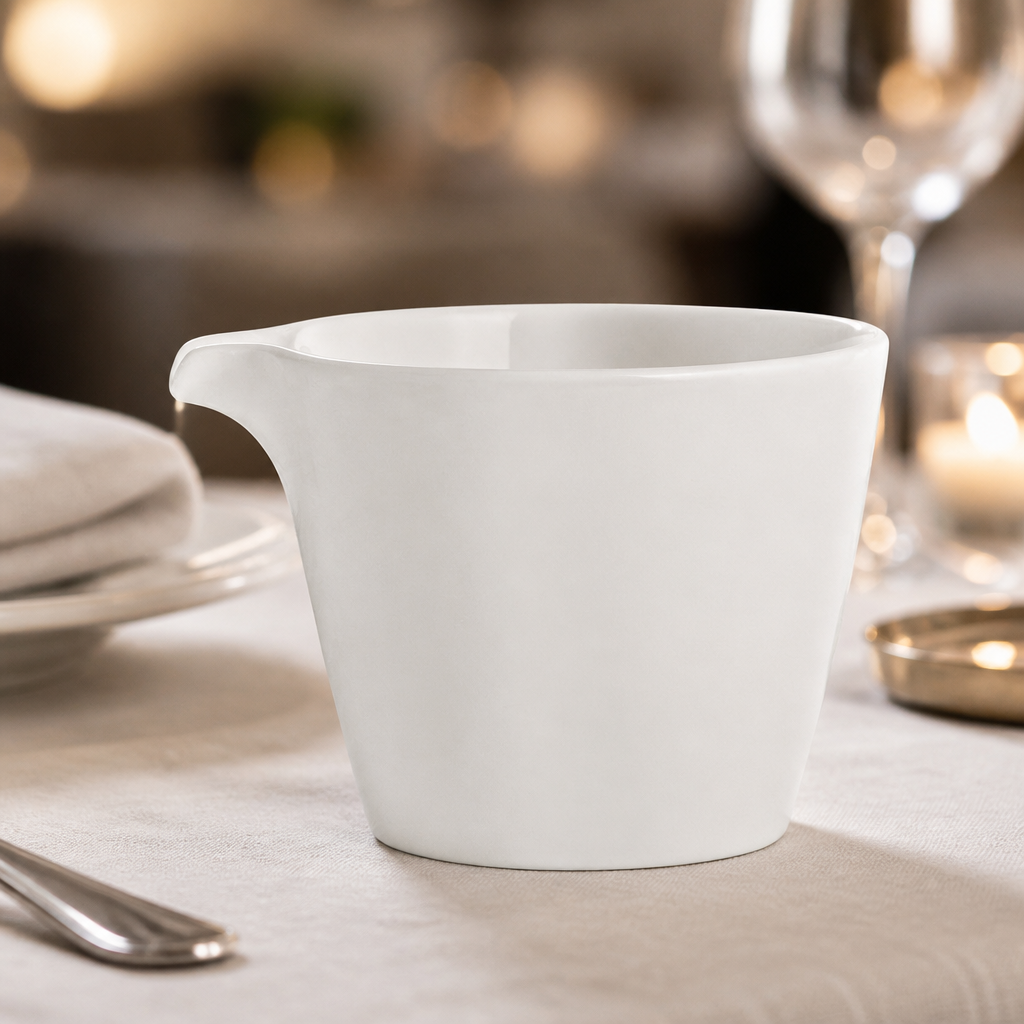 260ml Commercial Fine China Sauce Pourers 12 Pack