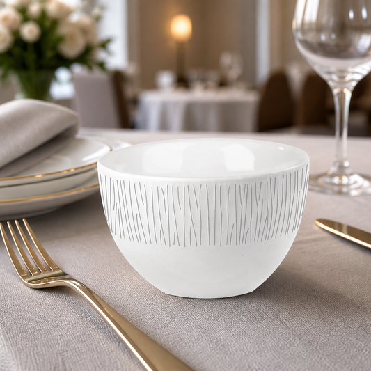 Set of 12 Bamboo Sugar Bowls 8oz for serving sugar
