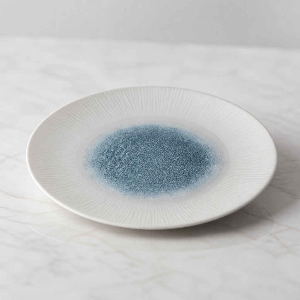 Commercial Bamboo Deep Coupe Plates 281mm Topaz Blue 12 Pack