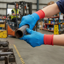 Premium Fully Coated Grip Natural Latex Gloves for Rough Object Handling with Excellent Tear and Abrasion Resistance