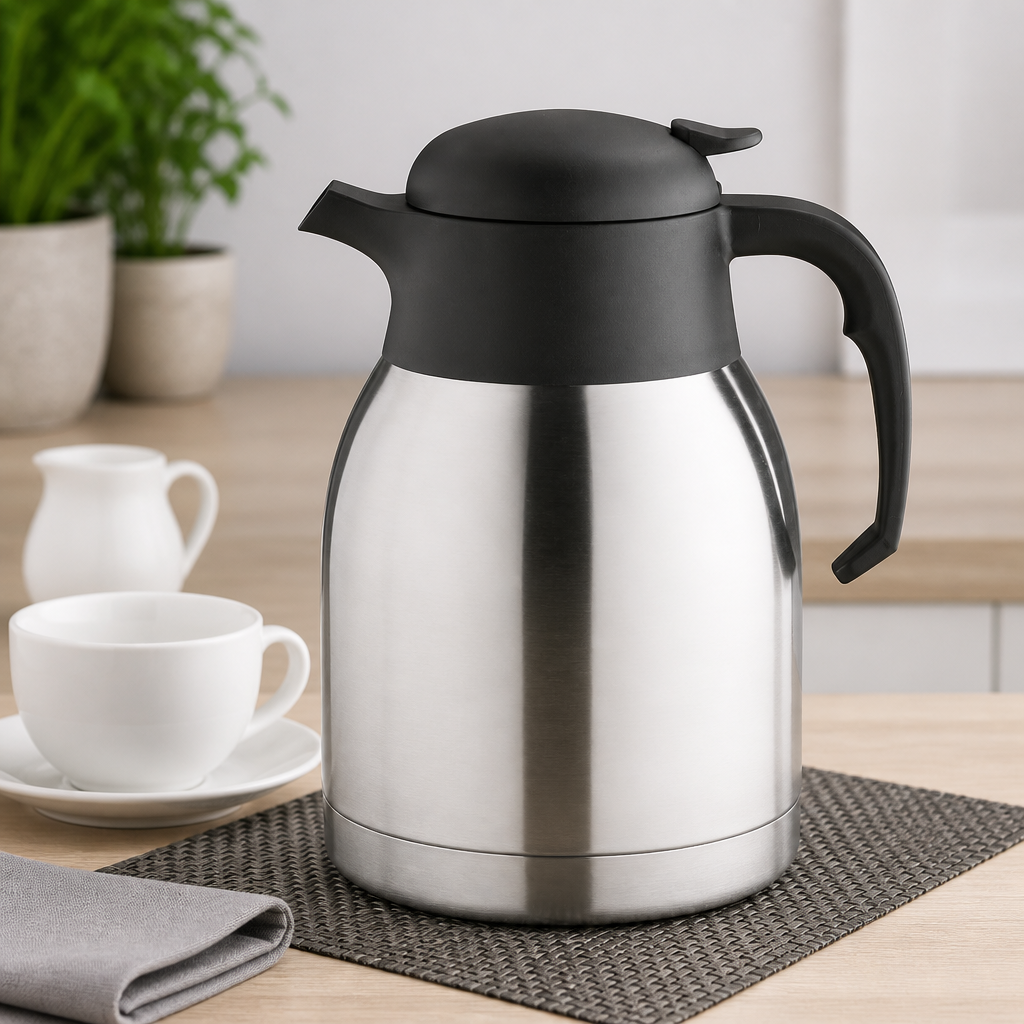 1.5Ltr Stainless Steel Commercial Vacuum Jug with Insulated Lid
